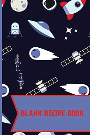 blank recipe book black russian space satellite cute and elegant blank lined recipe paper to write in 1st