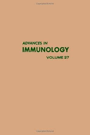advances in immunology volume 27 volume 27 1st edition author unknown 0120224275, 978-0120224272