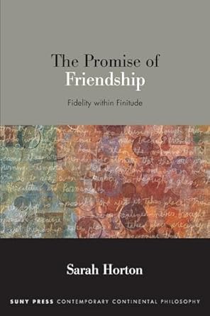 the promise of friendship fidelity within finitude 1st edition sarah horton 1438495161, 978-1438495163