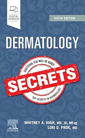 dermatology secrets 1st edition whitney a high md jd meng ,lori d prok md 0323673236, 978-0323673235