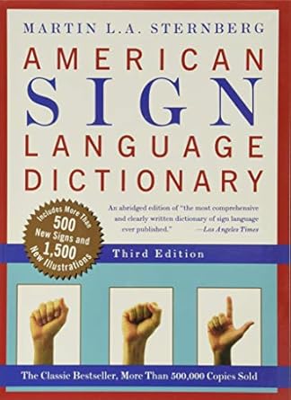 american sign language dictionary 1st edition martin l a sternberg 0062736345, 978-0062736345