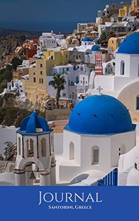 journal santorini 100 sheets/200 pages 5 x 8 1st edition atkins avenue books 1696988632, 978-1696988636