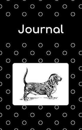 journal basset hound 100 sheets/200 pages 5 x 8 1st edition atkins avenue books 1713194090, 978-1713194095