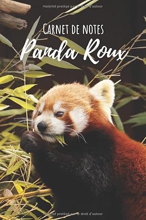 carnet de notes panda roux pour tous les passionnes de panda roux super mignon 1st edition nature et passion,