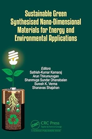 sustainable green synthesised nano dimensional materials for energy and environmental applications 1st