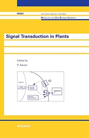 signal transduction in plants 1st edition p aducci 3034899386, 978-3034899383