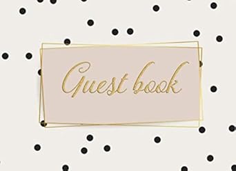guest book for events wedding birthday bridal shower baby shower anniversary home retirement visitors etc
