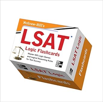 mcgraw hills lsat logic flashcards 1st edition wendy hanks 0071768777, 978-0071768771