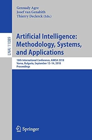 artificial intelligence methodology systems and applications 18th international conference aimsa 2018 varna