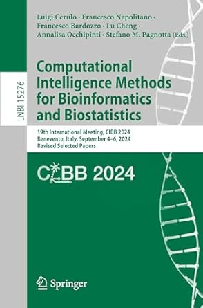 computational intelligence methods for bioinformatics and biostatistics 19th international meeting cibb 2024
