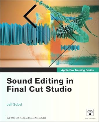 sound editing in final cut studio 1st edition jeff sobel 0321647483, 978-0321647481
