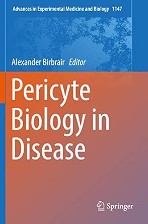 pericyte biology in disease 1st edition alexander birbrair 3030169103, 978-3030169107