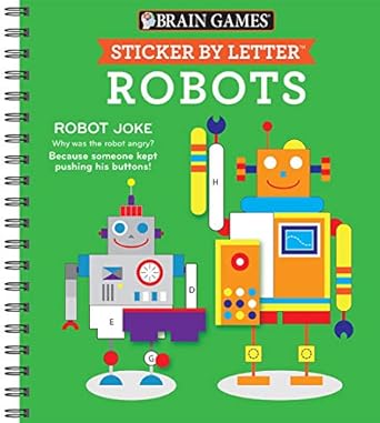 brain games sticker by letter robots 1st edition publications international ltd ,brain games ,new seasons
