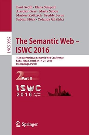 the semantic web iswc 2016 15th international semantic web conference kobe japan october 17 21 2016