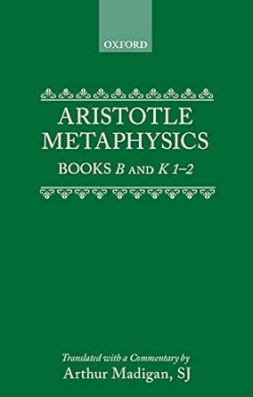 metaphysics 1st edition aristotle ,arthur madigan s j 0198751052, 978-0198751052