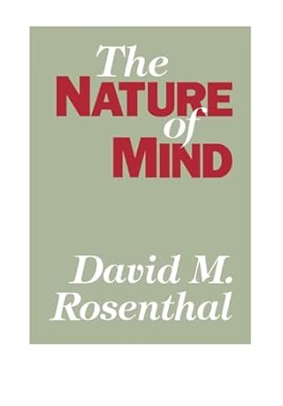 the nature of mind 1st edition david m rosenthal 0195046714, 978-0195046717