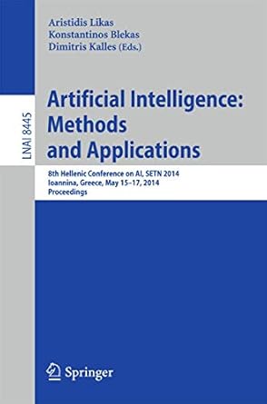 artificial intelligence methods and applications 8th hellenic conference on ai setn 2014 ioannina greece may