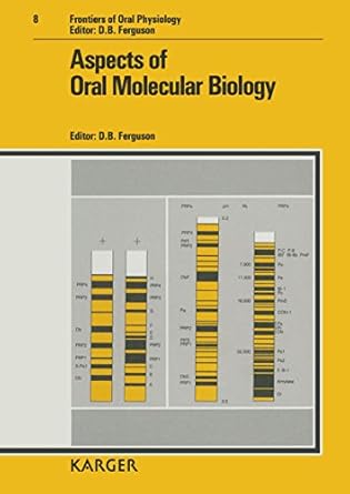 aspects of oral molecular biology 1st edition d b ferguson 3805552610, 978-3805552615