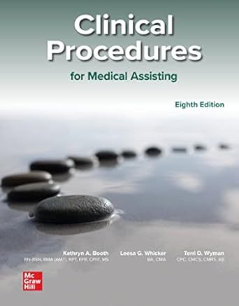 medical assisting clinical procedures 1st edition kathryn a booth ,leesa whicker ,terri d wyman 1264972199,