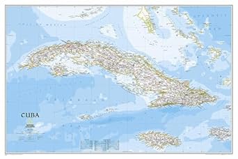 national geographic cuba wall map classic 1st edition national geographic maps 1597754374, 978-1597754378