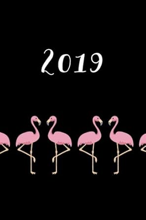 2019 weekly and monthly planner flamingos january 2019 december 2019 6 x 9 1st edition creative notebooks