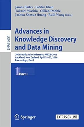advances in knowledge discovery and data mining 20th pacific asia conference pakdd 2016 auckland new zealand