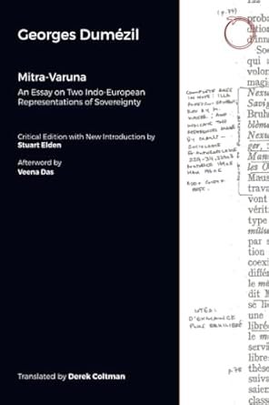 mitra varuna an essay on two indo european representations of sovereignty 1st edition georges dumezil ,stuart