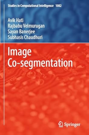 image co segmentation 1st edition avik hati ,rajbabu velmurugan ,sayan banerjee ,subhasis chaudhuri