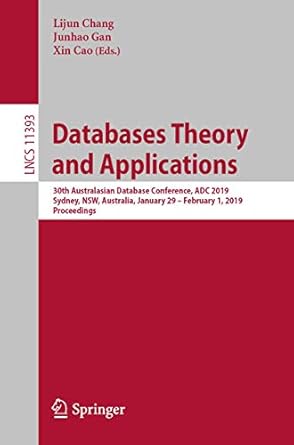databases theory and applications 30th australasian database conference adc 2019 sydney nsw australia january