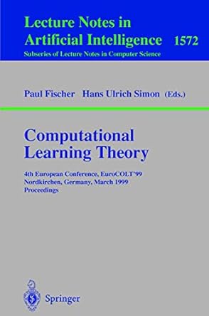 computational learning theory 4th european conference eurocolt99 nordkirchen germany march 29 31 1999