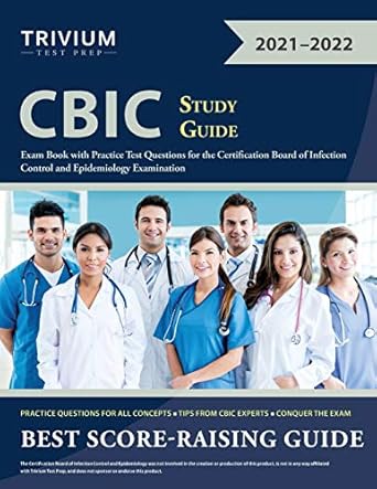 cbic study guide exam book with practice test questions for the certification board of infection control and