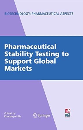 pharmaceutical stability testing to support global markets 1st edition kim huynh ba 1461425360, 978-1461425366