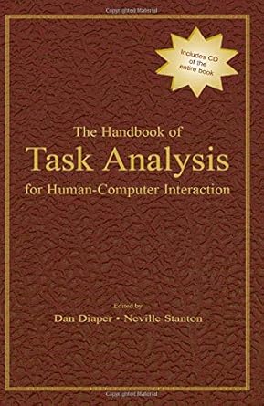the handbook of task analysis for human computer interaction 1st edition dan diaper ,neville stanton