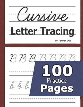 cursive letter tracing 100 practice pages letters and words beginning cursive writing for children kids