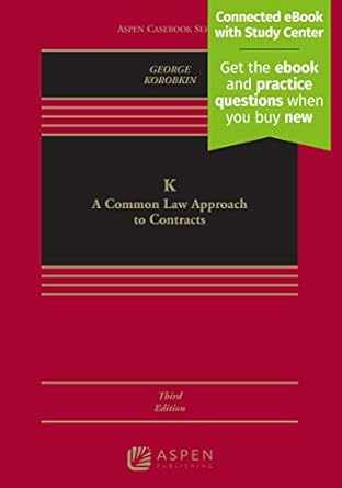 k a common law approach to contracts connected ebook with study center 1st edition tracey e george ,russell