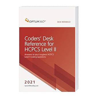 2021 coders desk reference for hcpcs level ii 1st edition optum360 1622546423, 978-1622546428