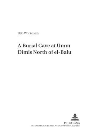 A Burial Cave At Umm Dimis North Of El Balu