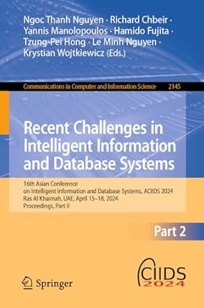 recent challenges in intelligent information and database systems 1st edition ngoc thanh nguyen ,richard