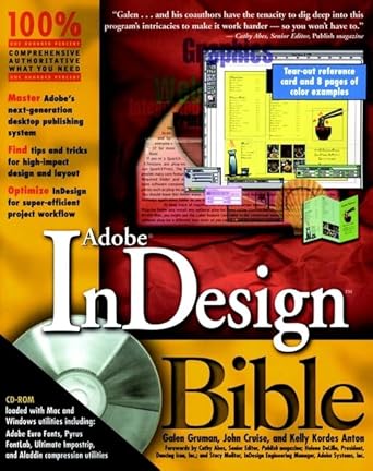 adobe indesign bible 1st edition galen gruman ,john cruise ,kelly kordes anton 076453243x, 978-0764532436