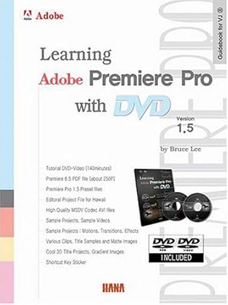 learning adobe premiere pro 1 5 with dvd 1st edition bruce lee 8988368193, 978-8988368190
