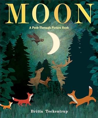 moon a peek through picture book 1st edition britta teckentrup 1524769665, 978-1524769666