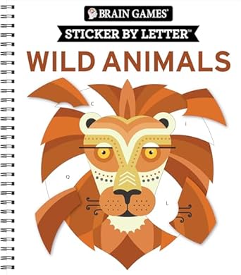 brain games sticker by letter wild animals 1st edition publications international ltd ,new seasons ,brain