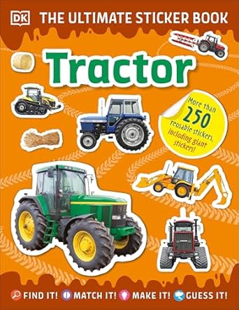 the ultimate sticker book tractor 1st edition dk 0744033926, 978-0744033922