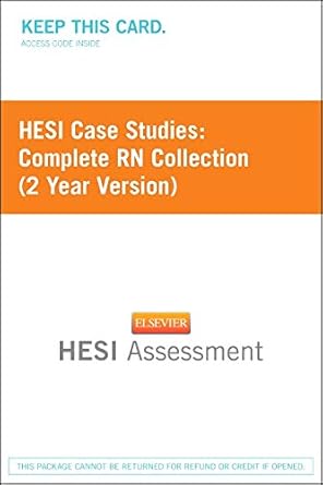 hesi case studies complete rn collection 1st edition hesi 1455727067, 978-1455727063