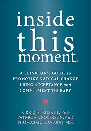 inside this moment a clinicians guide to promoting radical change using acceptance and commitment therapy 1st