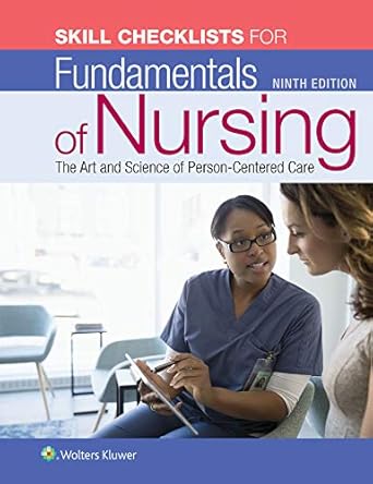 skill checklists for fundamentals of nursing 1st edition carol r taylor phd msn rn 1975102444, 978-1975102449