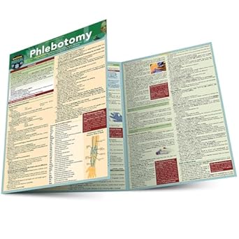 phlebotomy a quickstudy laminated reference guide 1st edition kathryn almquist 1423251644, 978-1423251644