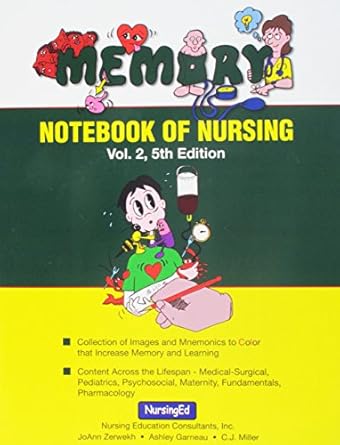 memory notebook of nursing vol 2 1st edition joann zerwekh 1892155230, 978-1892155238