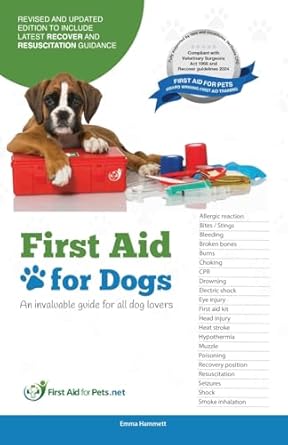 first aid for dogs an invaluable guide for all dog lovers 1st edition emma hammett rgn 0995490007,