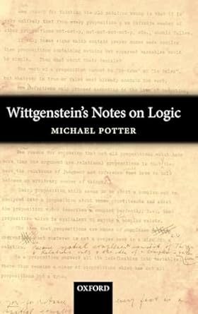 wittgensteins notes on logic 1st edition michael potter 0199215839, 978-0199215836